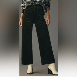 Maeve The Colette by Anthropologie Cropped Wideleg Corduroy sz 30